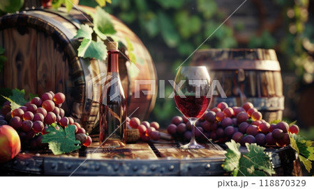 Wine and Harvest Festival Background 118870329