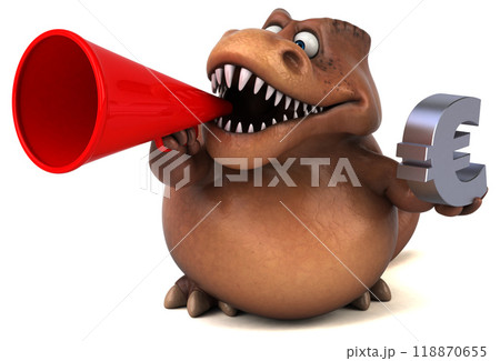Fun Trex - 3D Illustration Fun Trex - 3D Illustration 118870655