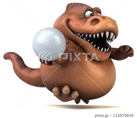 Fun Trex - 3D Illustration Fun Trex - 3D Illustration 118870656