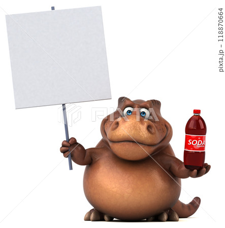 Fun Trex - 3D Illustration 118870664