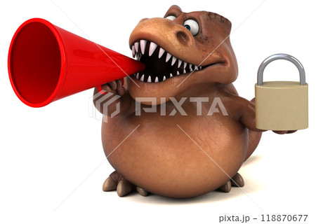 Fun Trex - 3D Illustration Fun Trex - 3D Illustration 118870677