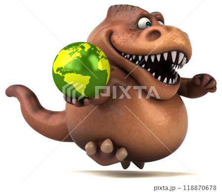 Fun Trex - 3D Illustration Fun Trex - 3D Illustration 118870678