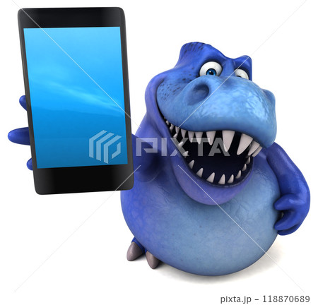 Fun dinosaur - 3D Illustration 118870689