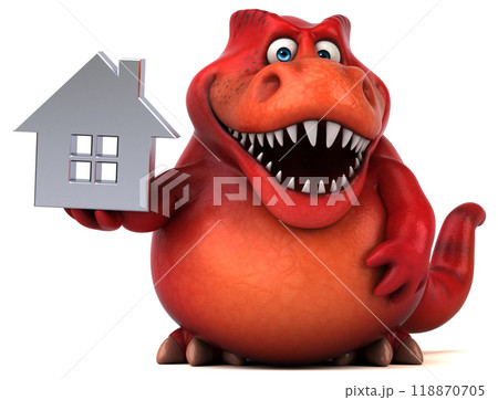 Fun dinosaur - 3D Illustration 118870705