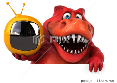 Fun dinosaur - 3D Illustration 118870706