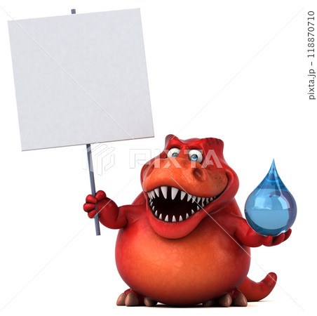 Fun dinosaur - 3D Illustration 118870710