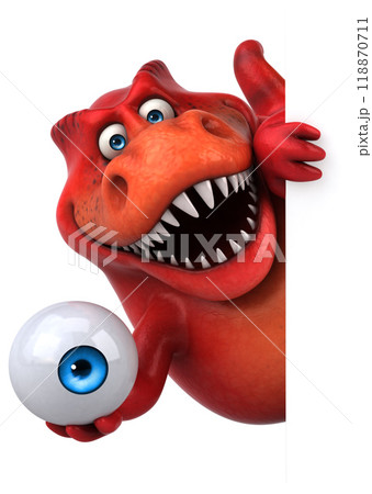 Fun dinosaur - 3D Illustration Fun dinosaur - 3D Illustration 118870711