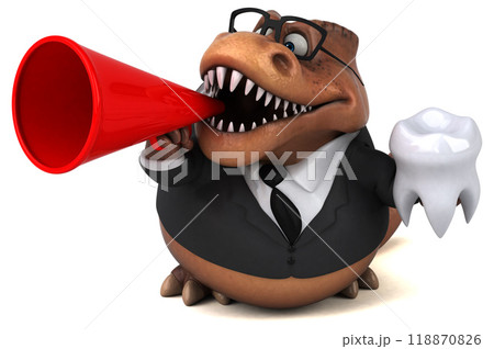 Fun Trex - 3D Illustration 118870826