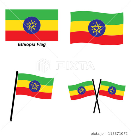 Ethiopia Flag Ethiopia Flag 118871072
