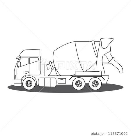 Mixer truck icon Mixer truck icon 118871092