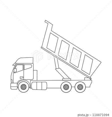 Dump truck icon Dump truck icon 118871094