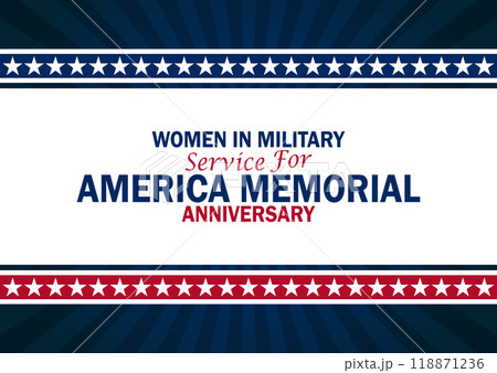 Women In Military Service For America Memorial Anniversary, background 118871236