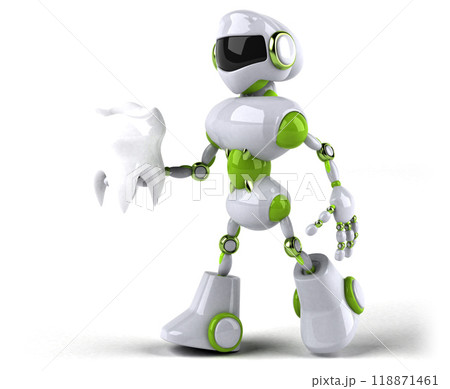 Green robot - 3D Illustration Green robot - 3D Illustration 118871461
