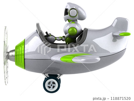 Green robot - 3D Illustration Green robot - 3D Illustration 118871520