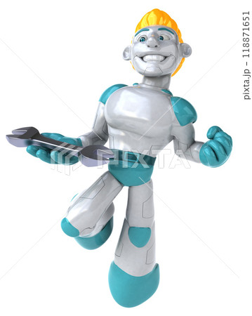 Robot - 3D Illustration Robot - 3D Illustration 118871651