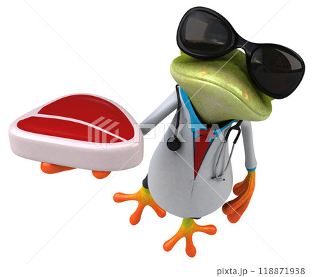 Frog doctor - 3D Illustration 118871938