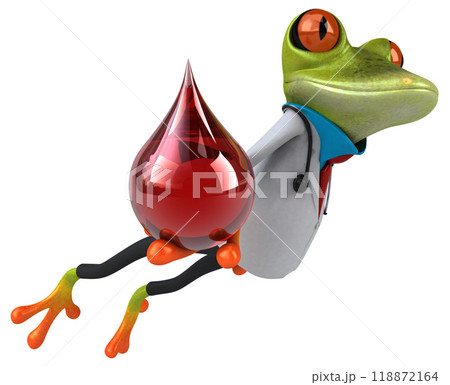 Frog doctor - 3D Illustration Frog doctor - 3D Illustration 118872164