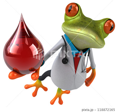 Frog doctor - 3D Illustration Frog doctor - 3D Illustration 118872165