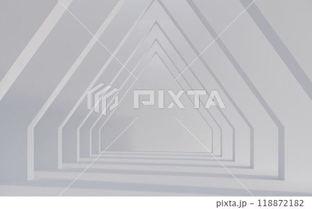 Empty  white space interior with sunlight and shadow, 3d rendering 118872182