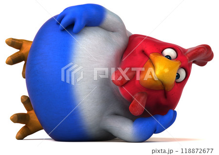 French chick - 3D Illustration 118872677