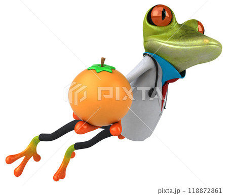 Frog doctor - 3D Illustration 118872861