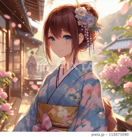 着物が似合う素敵な女性 着物が似合う素敵な女性 118873090