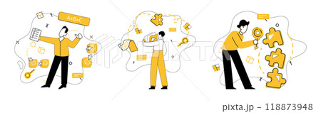 Structured thinking vector illustration. Success blossoms where creativity and structured thinking concept converge In garden thoughts, seeds structured thinking grow into solutions Structured thinking vector illustration. Success blossoms where creativity and structured thinking concept converge In garden thoughts, seeds structured thinking grow into solutions 118873948