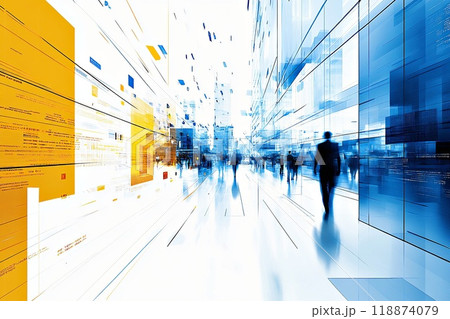 未来へ最先端を行くビジネスマン 118874079