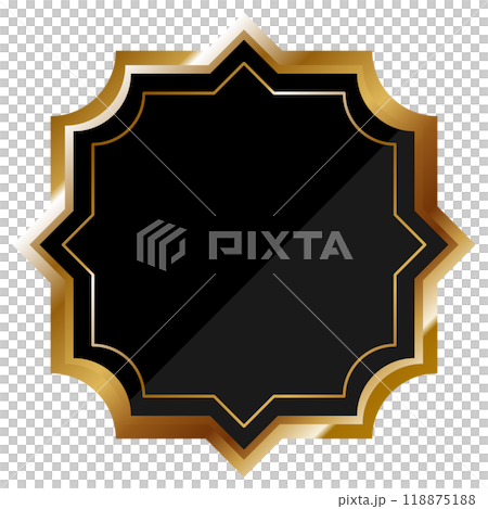 Luxury frame black and gold Luxury frame black and gold 118875188