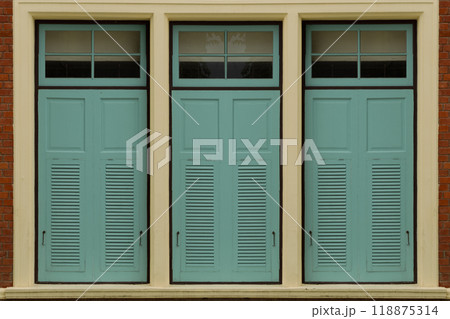 The museum ancient gate stands old yet proud a testament to history. 118875314