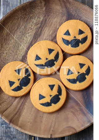 ジャックオランタンのアイスボックスクッキー ハロウインのお菓子 ジャックオランタンのアイスボックスクッキー ハロウインのお菓子 118876066