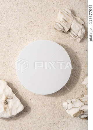 Natural cosmetic background for product presentation. Natural cosmetic background for product presentation. 118877045