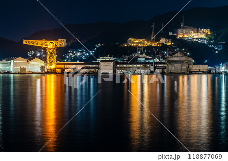 水辺の森公園の夜景　【長崎市】 118877069