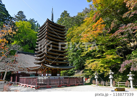 奈良・桜井市 談山神社 十三重塔 奈良・桜井市 談山神社 十三重塔 118877339