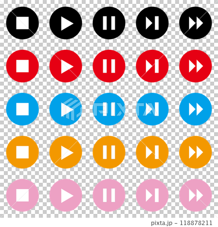 Video icon set Video icon set 118878211