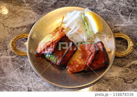 インド料理　パニールティッカ（タンドリーチーズ） 118878316