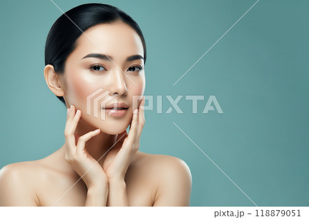 美容コスメのコンセプトイメージ/自然で美しい女性ポートレート 美容コスメのコンセプトイメージ/自然で美しい女性ポートレート 118879051