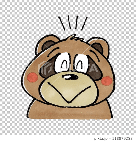 Happy raccoon character Happy raccoon character 118879258
