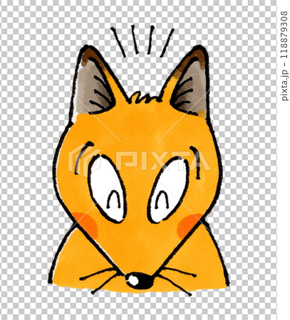 Happy fox character Happy fox character 118879308