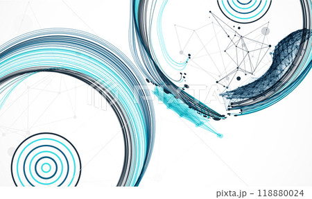 Abstract colored background with many intersecting lines. Hand drawn vector illustration. Abstract colored background with many intersecting lines. Hand drawn vector illustration. 118880024