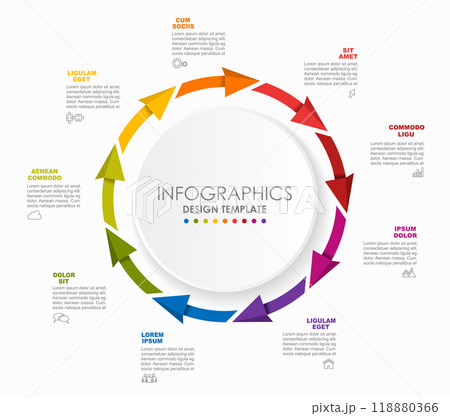 Infographic design template with place for your data. Vector illustration. 118880366
