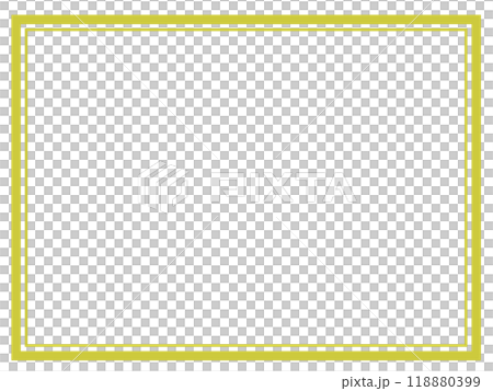 Simple double square frame 2 (yellow) 118880399
