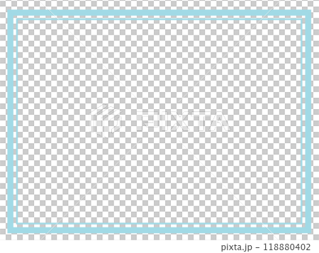 Simple double square frame 2 (light blue) Simple double square frame 2 (light blue) 118880402