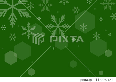 雪の結晶のクリスマスの背景イラスト 118880421
