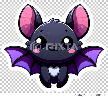 かわいいコウモリ かわいいコウモリ 118880464