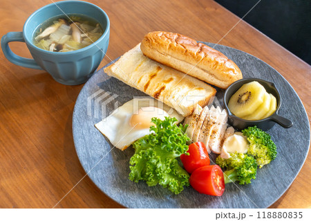 おいしい朝食のモーニング おいしい朝食のモーニング 118880835