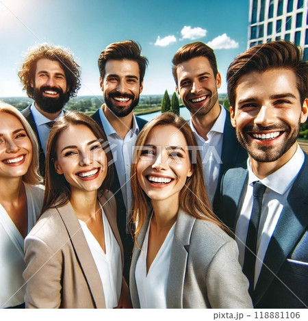 笑うビジネスマン 118881106