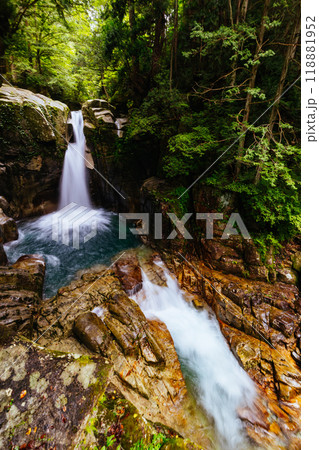 Ryujin Falls in Nakatsugawa City Japan Ryujin Falls in Nakatsugawa City Japan 118881952