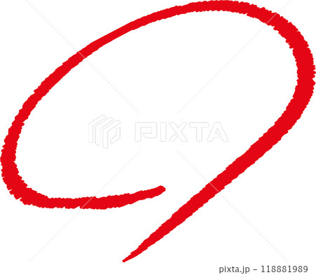 手描き赤丸 採点 テスト 手描き赤丸 採点 テスト 118881989