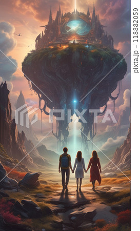 幻想的な異世界風景 幻想的な異世界風景 118882059